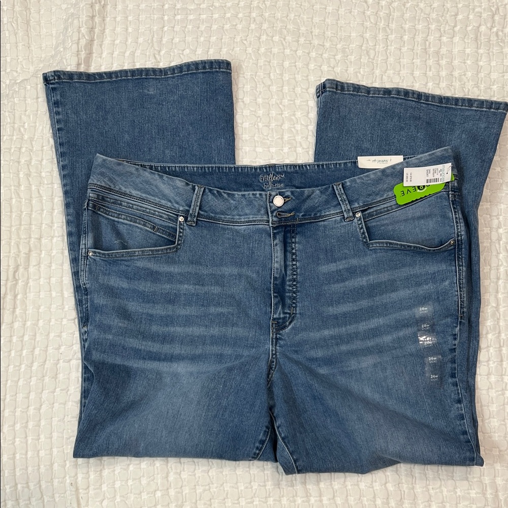Hi Rise Flare Jeans